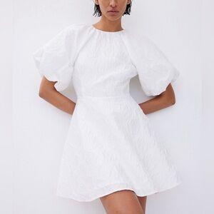 Jacquard weave tie back dress large